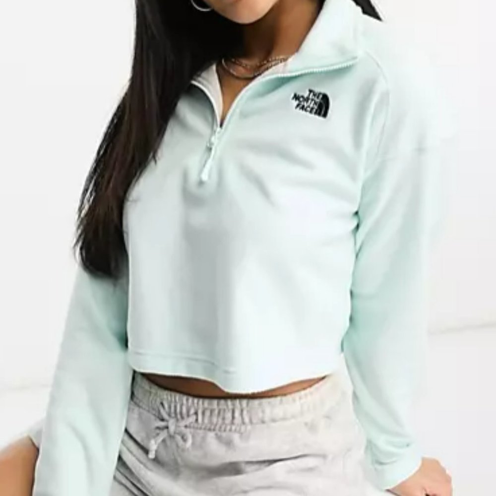 The North Face Glacier 1/4 zip cropped fleece